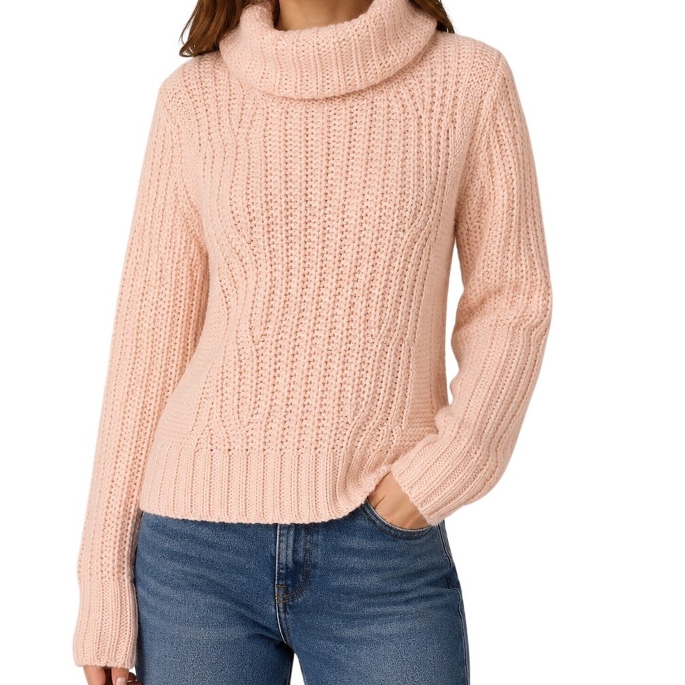 Banana‎ Republic Italian Yarn Wool Alpaca Chunky Knit Turtleneck Sweater S